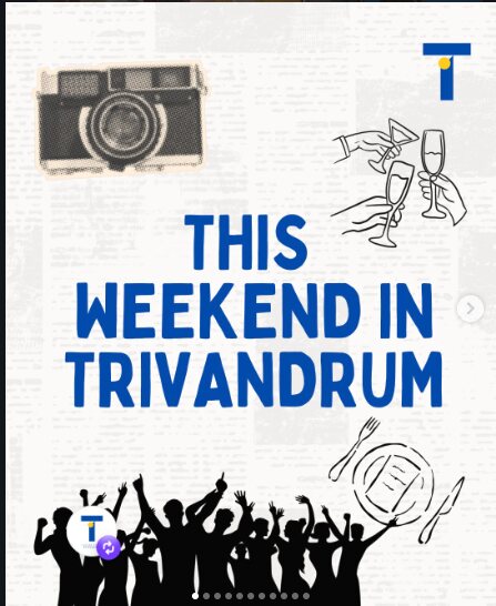This Weekend in Trivandrum editorial poster